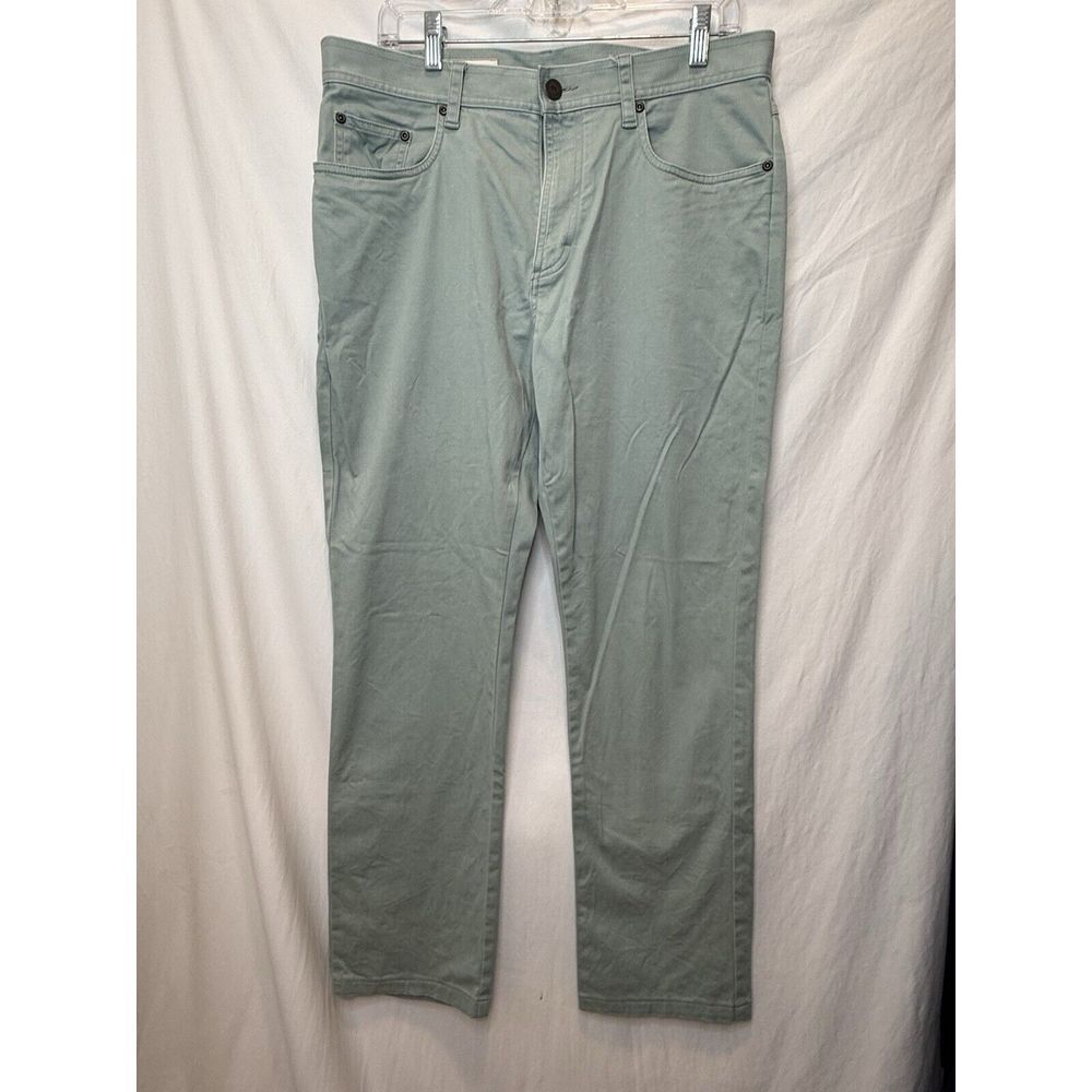 Onward Reserve 5-Pocket Pants Men‎ 34x30 Green Stretch Tapered Hemmed Easter